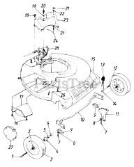 MTD 12872-7 - MTD Walk-Behind Mower (1987)