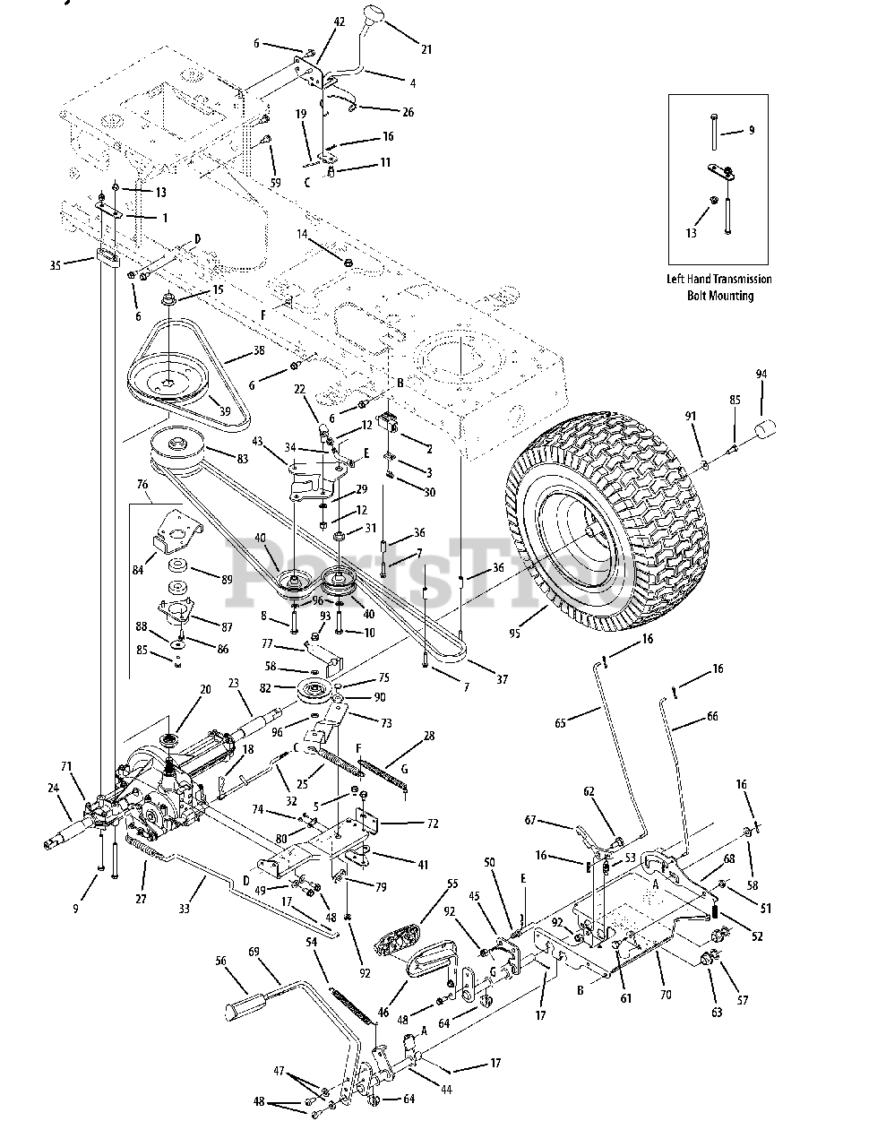 TroyBilt 13AX60KH066 TroyBilt Super Bronco Lawn Tractor (2008