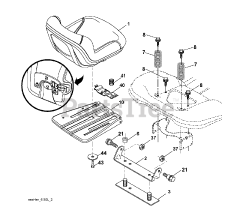 Jonsered LT 2218 A (960410058-01) - Jonsered Lawn Tractor (2009-02) SEAT