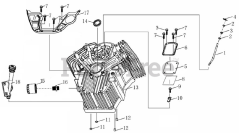 Gravely 08201332 - Gravely 764 Replacement Engine Crankcase
