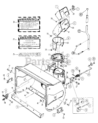 Snapper 83699 - Snapper LTST, 36" LT/YT Series Snow Thrower Attachment
