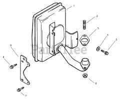 Toro 74701 (17-52 ZX) - Toro 52" TimeCutter Zero-Turn Mower (SN: 230000001 - 230999999) (2003) Exhaust Assembly Kohler CV 490S-27503