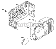 Briggs & Stratton 123P02-0056-H1 - Briggs & Stratton Vertical Engine Exhaust Group