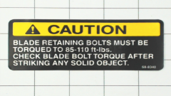 Toro 25-0440 Torque Decal - image 1