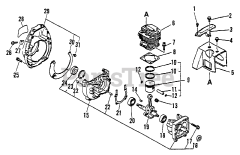 Echo SRM-3000 - Echo String Trimmer (SN: 034001 - 037500)