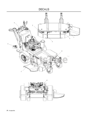 Husqvarna WH 3615 - Husqvarna 36" Walk-Behind Mower (2008-08) DECALS