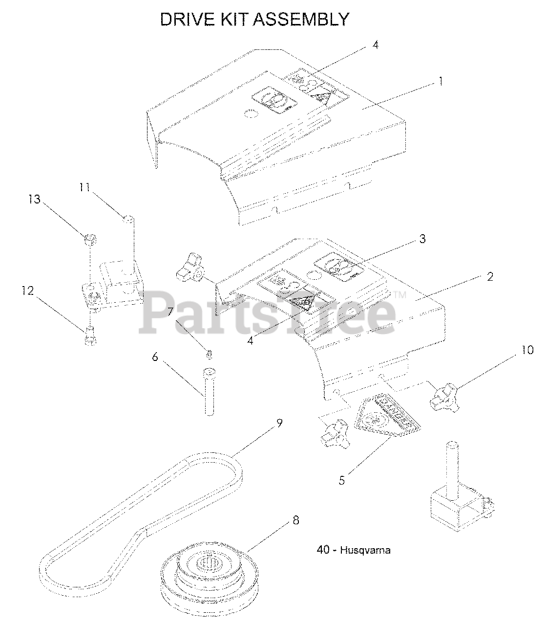 Husqvarna YTH 2348 (96045000501) Husqvarna 48" Yard Tractor (200802