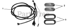 Ariens 917001 - Ariens 27-Ton Log Splitter, 170cc Subaru (SN: 007000 - 010999) Accessories - Light Harness Kit 71701300