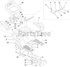 Toro 13BX60RG544 (LX 425) - Toro Lawn Tractor (SN: 1E237H10145 & Above) (2007)