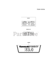 Kawasaki FH680V-DS13 - Kawasaki Engine LABEL