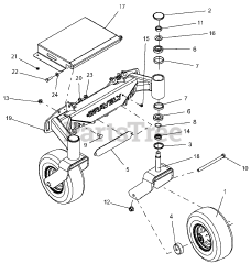 Gravely 994119 - Gravely Pro-Stance 36" Stand-On Mower, Kawasaki FS (SN: 040000 & Above)