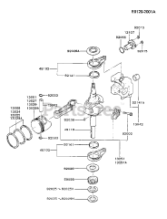 Kawasaki FB460V-HS04 - Kawasaki Engine PISTON/CRANKSHAFT