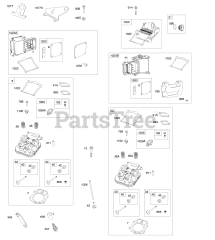 Briggs & Stratton 541777-0110-E1 - Briggs & Stratton Vertical Engine Cylinder Heads, Rocker Covers
