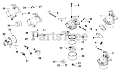 Kohler K301-47742 - Kohler K-Series Engine, Made for Wheel Horse, 12hp, 9kW Carburetor (TP-2097)