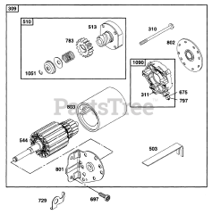 Briggs & Stratton 170402-6020-01 - Briggs & Stratton Horizontal Engine Electric Starter