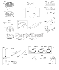 Briggs & Stratton 40N877-0022-G1 - Briggs & Stratton Vertical Engine Flywheel, Alternator, Starter, Wire Harness