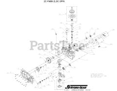 Gravely 30192000 - Gravely EZT Hydro-Gear Transmission
