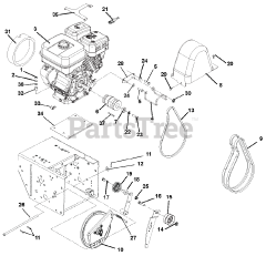 Ariens 926045 - Ariens 36" Power Brush, Subaru (SN: 001001 - 034999)
