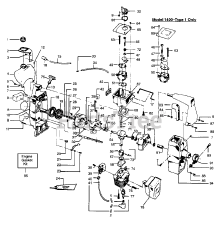 Weed Eater 1400 T - Weed Eater String Trimmer ENGINE BLOCK &amp; SHROUD