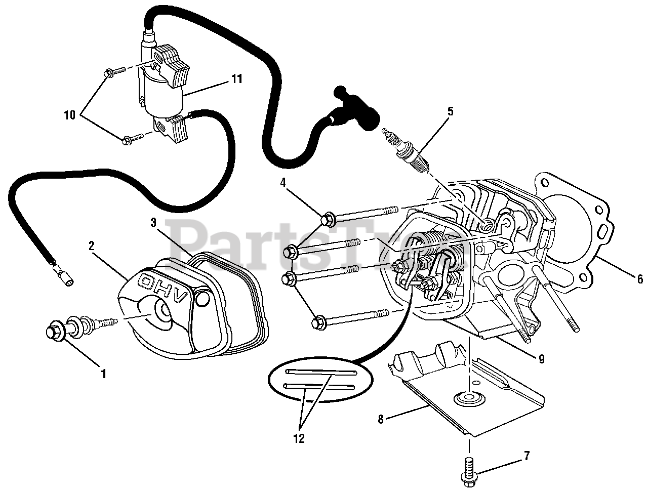 Homelite HGCA 4500 Homelite 4,500 Watt Generator Figure F Parts