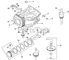 Toro 30291 - Toro 44" ProLine Walk-Behind Mower, Hydro Drive, 15hp (SN: 210000001 - 210005000) (2001) Crankcase Assembly-Kohler Model Cv15t-41604