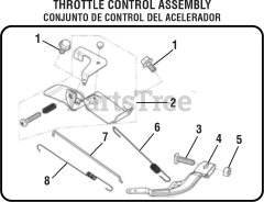 PowerStroke PS 903500 B - PowerStroke 3500 Watt Generator General Assembly - Throttle Control Assembly
