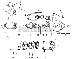 Toro 72042 (264-6) - Toro Yard Tractor (SN: 069000001 - 069999999) (1996) Starting System 2