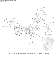 Kohler CH730-3010 - Kohler Command PRO Engine, Basic Version, 23.5hp, 17.5kW 04 CylinderHead/Breather