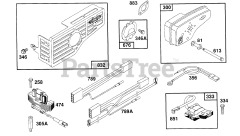 Briggs & Stratton 123802-0436-01 - Briggs & Stratton Vertical Engine Muffler, Electrical