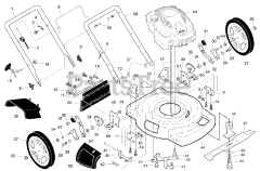 Poulan Pro XT 625Y22SHP (961220028-00) - Poulan Pro XT Walk-Behind Mower (2010-01)