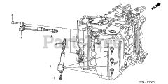 Honda BF200 A4 XA (BAEJ) - Honda Marine Engine, Made in Japan (SN: BAEJ-1200001 - BAEJ-1299999) SPARK PLUG