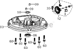 Subaru Robin EA175V50060 (EA175V) - Subaru Robin Engine 110 Crankcase