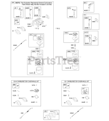 Briggs & Stratton 20H237-0127-H7 - Briggs & Stratton Horizontal Engine Carburetor, Kit - Carburetor Overhaul
