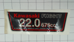 MTD 777D10681 Engine Label, Fh661