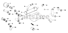 Kohler K301-47812 - Kohler K-Series Engine, Made for Wheel Horse, 12hp, 9kW Exhaust 12-10-312 (TP-2097)
