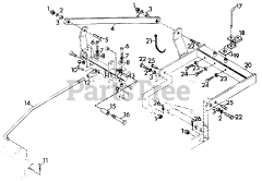 Gravely 787012 - Gravely Liftable Rear Hitch for 4-Wheel Tractor