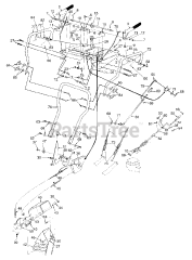 Mastercraft 31AE983I515 - Mastercraft Snow Thrower (1998) Handle Assembly