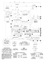 Husqvarna GTH 250 (954140104-B) - Husqvarna Garden Tractor (2000-03) Schematic