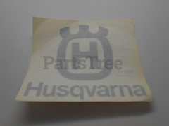 RedMax 539111055 Husqvarna Crown Logo Decal, 5-1/4 Silver