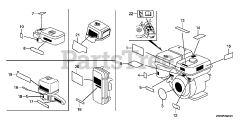Honda GX270 UT2X SWC4 (GCBGT) - Honda Engine, Made in Thailand (SN: GCBGT-2258491 - GCBGT-9999999) LABEL