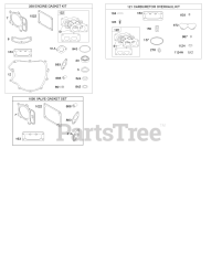 Briggs & Stratton 49M977-0114-G5 - Briggs & Stratton Vertical Engine Engine/Valve Gasket Set, Carburetor Overhaul Kit