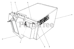 Toro 20790 - Toro Walk-Behind Mower (SN: 002000001 - 002999999) (1982) Grass Bag Assembly No. 11-0189