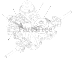 Toro 71254 (XLS 380) - Toro Lawn Tractor (SN: 313000001 - 313999999) (2013) Transmission Assembly No. 121-3956