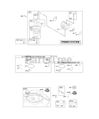 Briggs & Stratton 125H07-0113-D1 - Briggs & Stratton Vertical Engine Carburetor, Fuel Supply