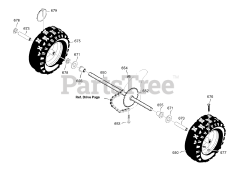 Murray 6291500x61 (1695366) - Murray Ultra 29" Snow Thrower (2007) Wheels