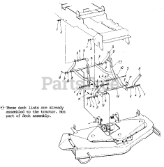 MTD 195-957-000 - MTD Mower Deck Assembly Only (1985)