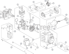 Murray M 2560 (41BDZ22C758) - Murray String Trimmer Engine Assembly