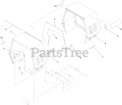 Toro 60216 (MMX-658H-S) - Toro Mortar Mixer (SN: 315000001 - 315999999) (2015) Cowl Assembly