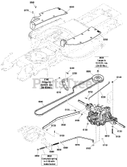 Massey Ferguson 2622 (2690971-02) - Massey Ferguson 44" Lawn Tractor, 22hp Transmission Group - Tuff Torq K57AF