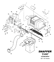 Snapper 7063375 - Snapper 48" Z-VAC CZT/VZT Twin Grass Catcher